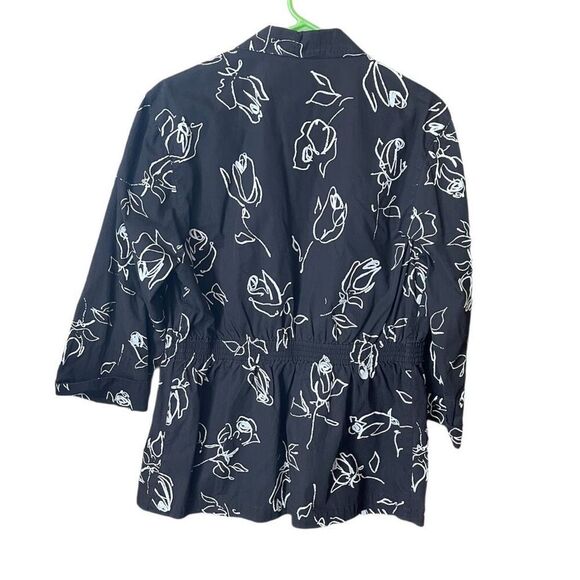 Vintage Ninon depends size L 100% cotton jacket - Picture 2 of 7